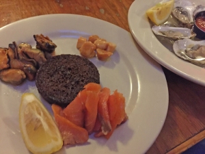 While in Maine,  eat the seafood. Smoked scallops, mussels, and salmon with some raw cold water oysters. Brown bread. Killin!